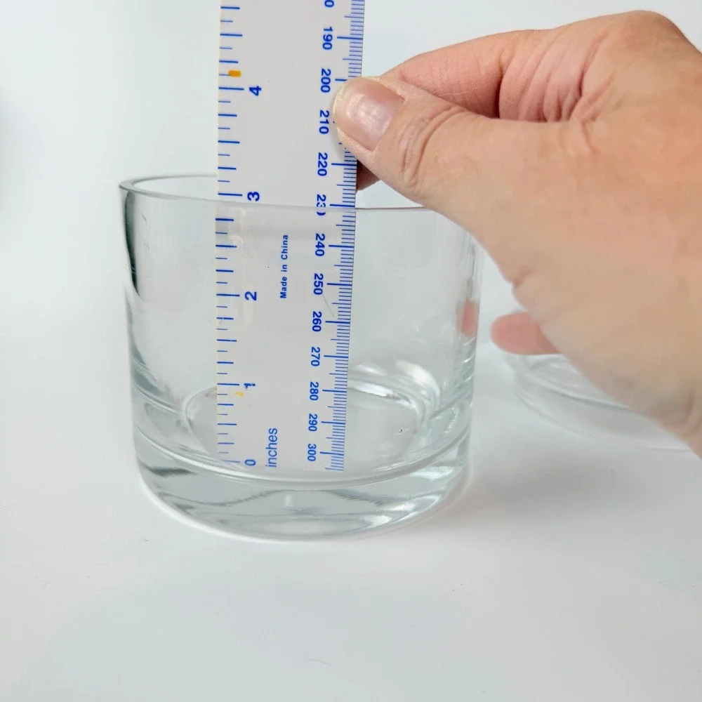 Clear Glass Apothecary Jar Small Round Canister with Lid Bathroom Storage Decor